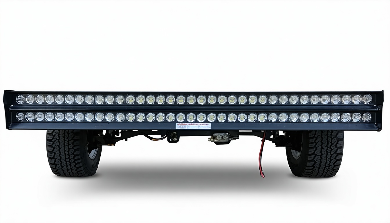 Custom-manufactured tow light bars ready for installation